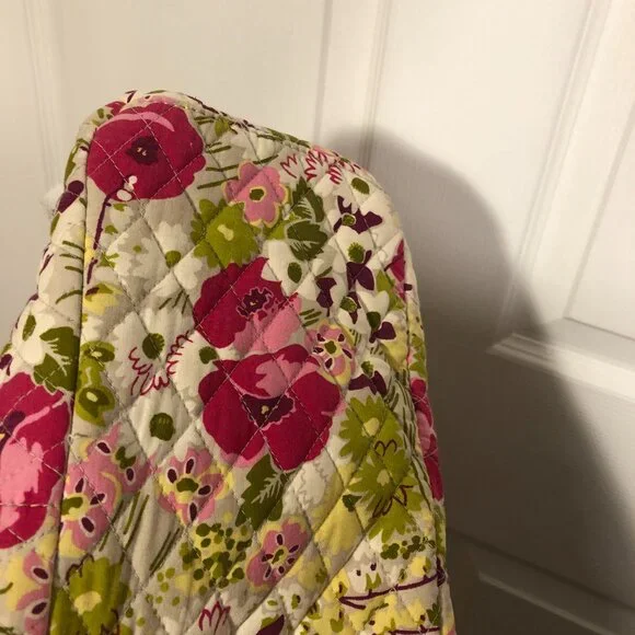 Vera Bradley women pink and lime handbag, 12 x 9 x 5 - Picture 13 of 16